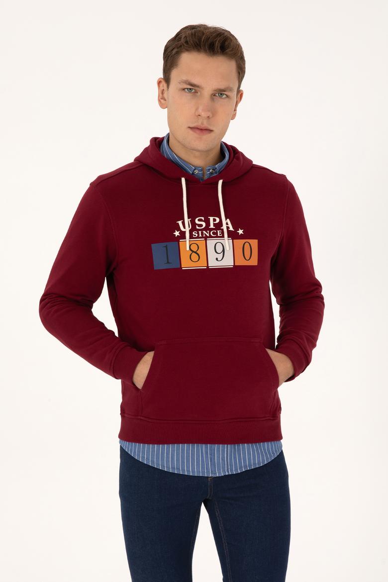Erkek Bordo Sweatshirt
