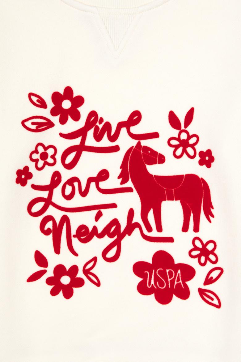 Kız Çocuk Krem Sweatshirt - 50317922012