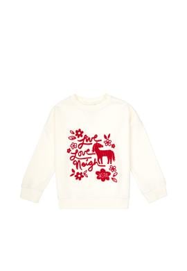 Kız Çocuk Krem Sweatshirt - 50317922012