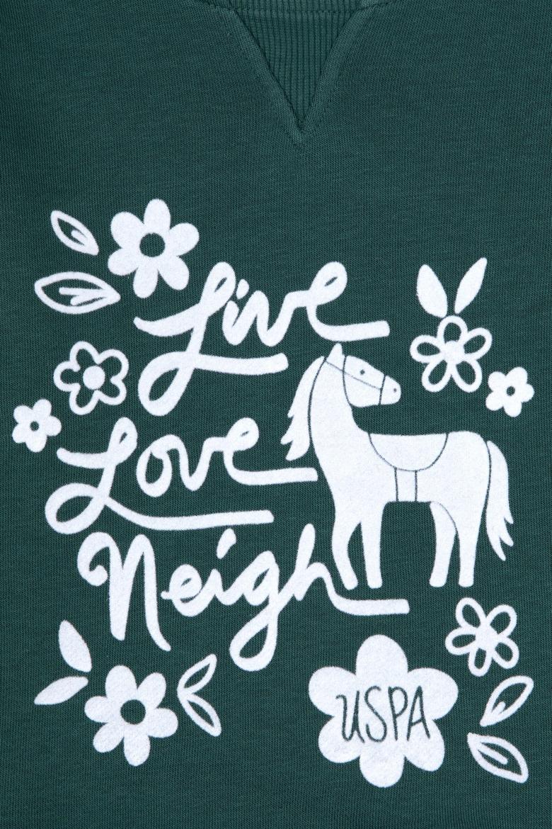 Kız Çocuk Koyu Yeşil Sweatshirt - 50317922007