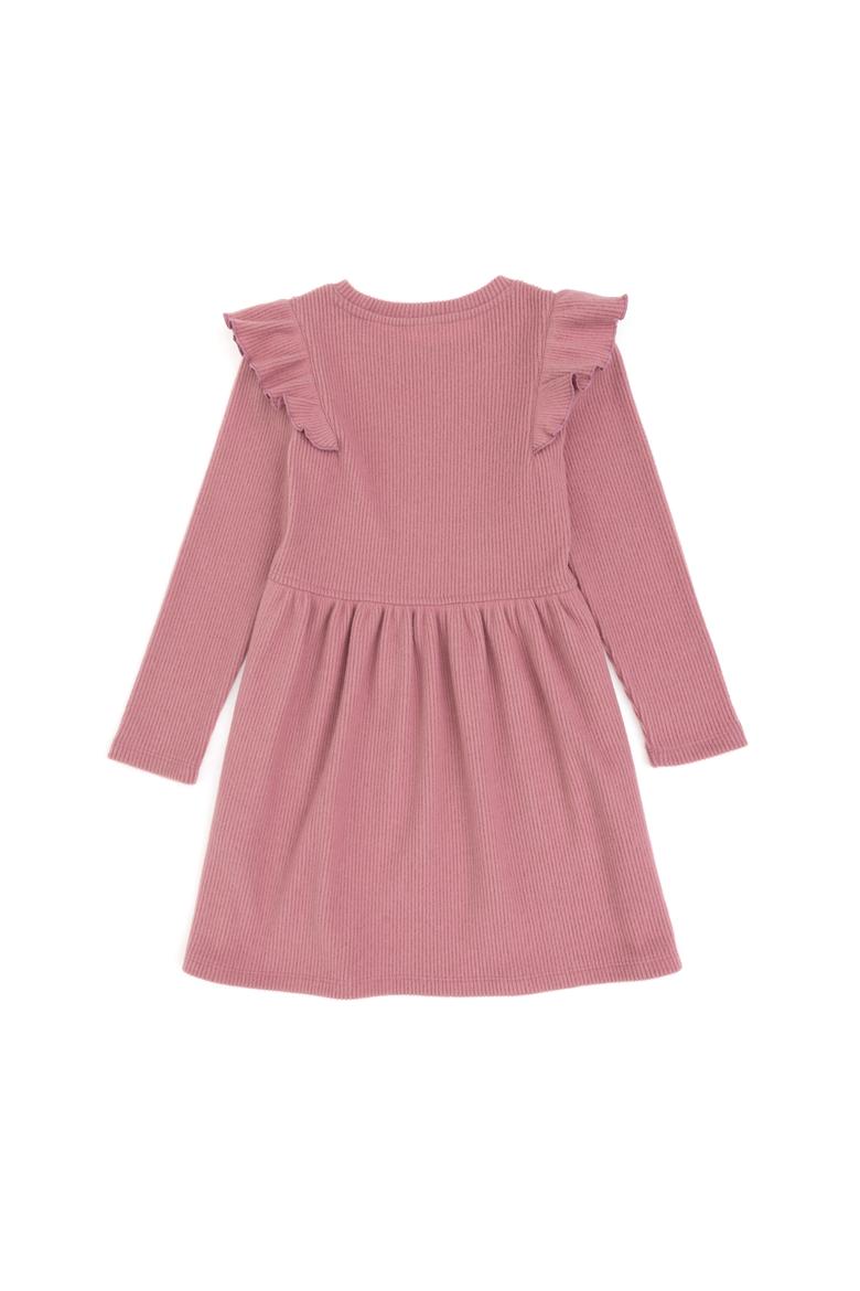 Kız Çocuk Pembe Örme Elbise - 50318088017