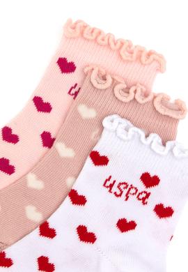 Kız Çocuk Beyaz Soket Çorap - 50318069002