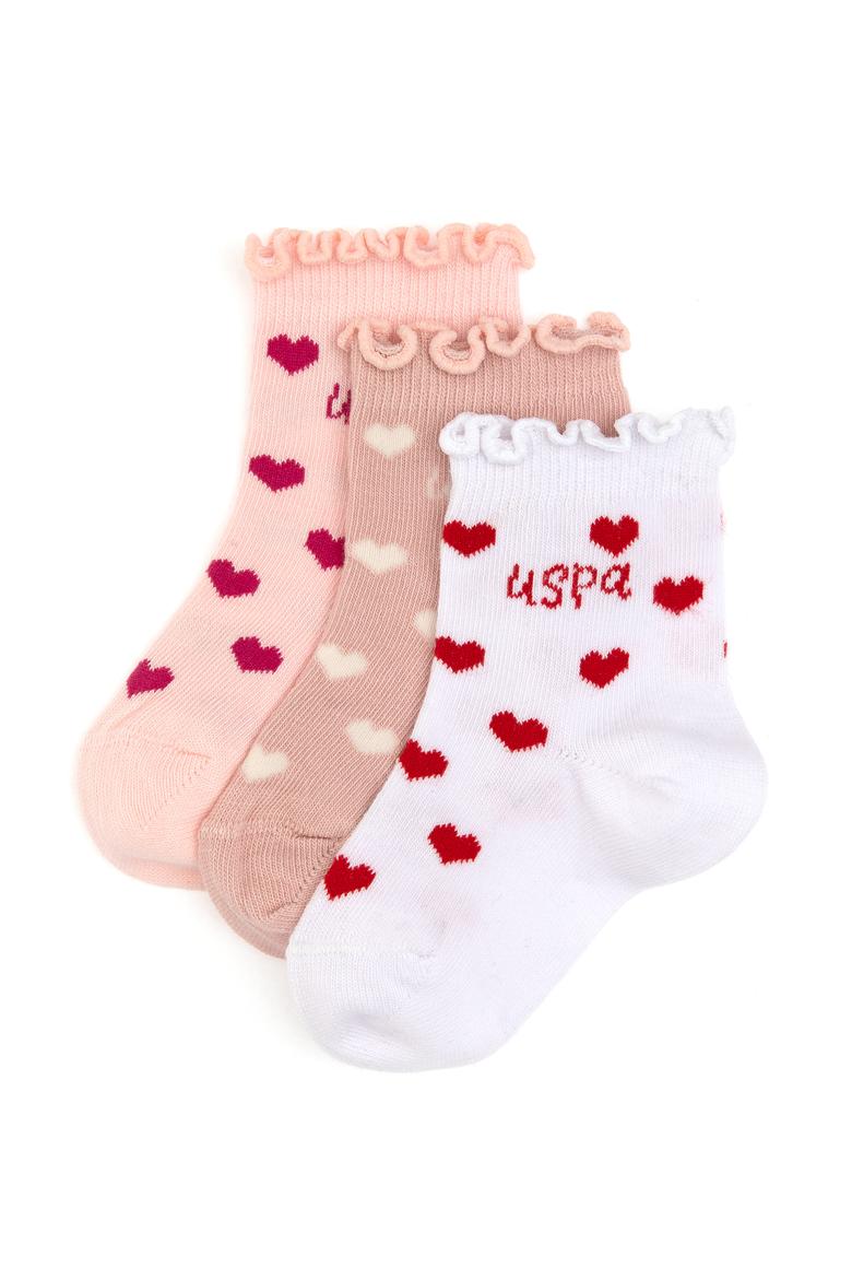 Kız Çocuk Beyaz Soket Çorap