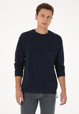 Erkek Lacivert Sweatshirt - 50316401047