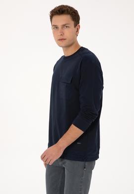 Erkek Lacivert Sweatshirt - 50316401047