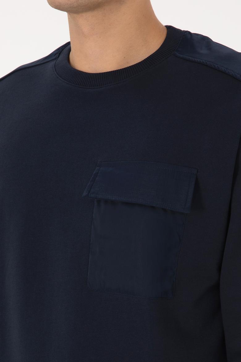 Erkek Lacivert Sweatshirt - 50316401047