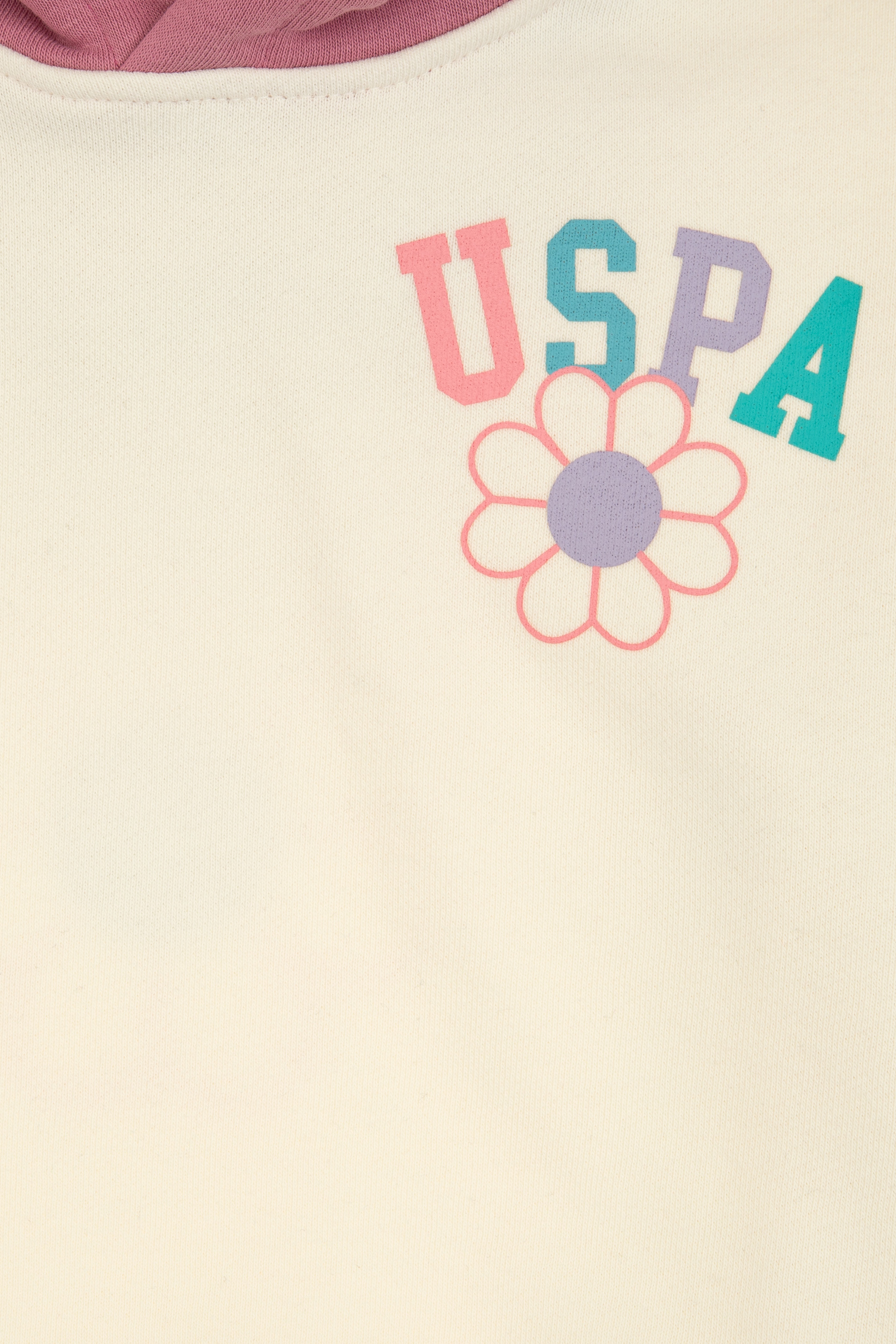 Kız Çocuk Pembe Kapüşonlu Sweatshirt - Image 6