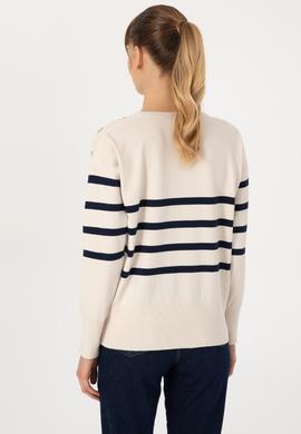 Kadın Krem Kazak - 50317548010