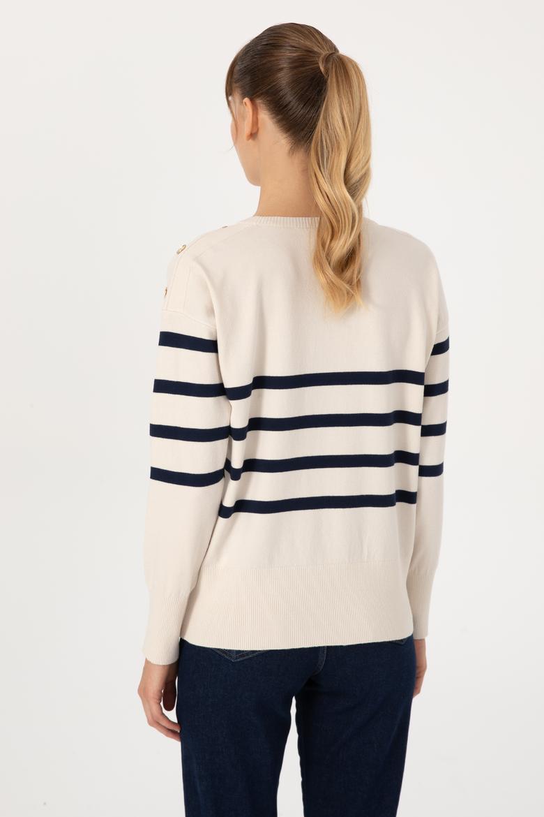 Kadın Krem Kazak - 50317548010