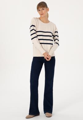 Kadın Krem Kazak - 50317548010