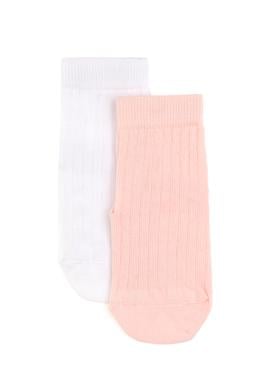 Kız Çocuk Beyaz Soket Çorap - 50318070004