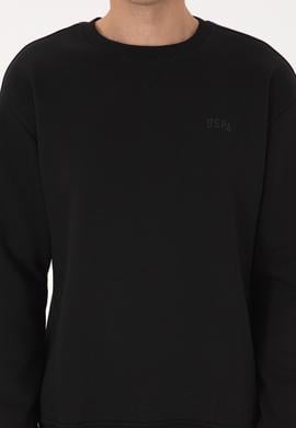 Erkek Siyah Basic Sweatshirt - 50313757034