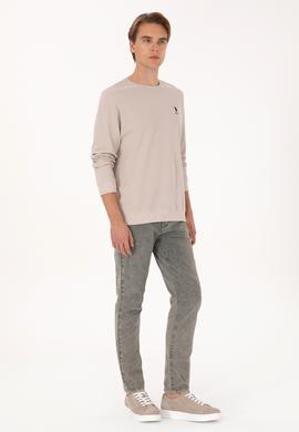 Erkek Gri Kanvas Pantolon - 50310366283