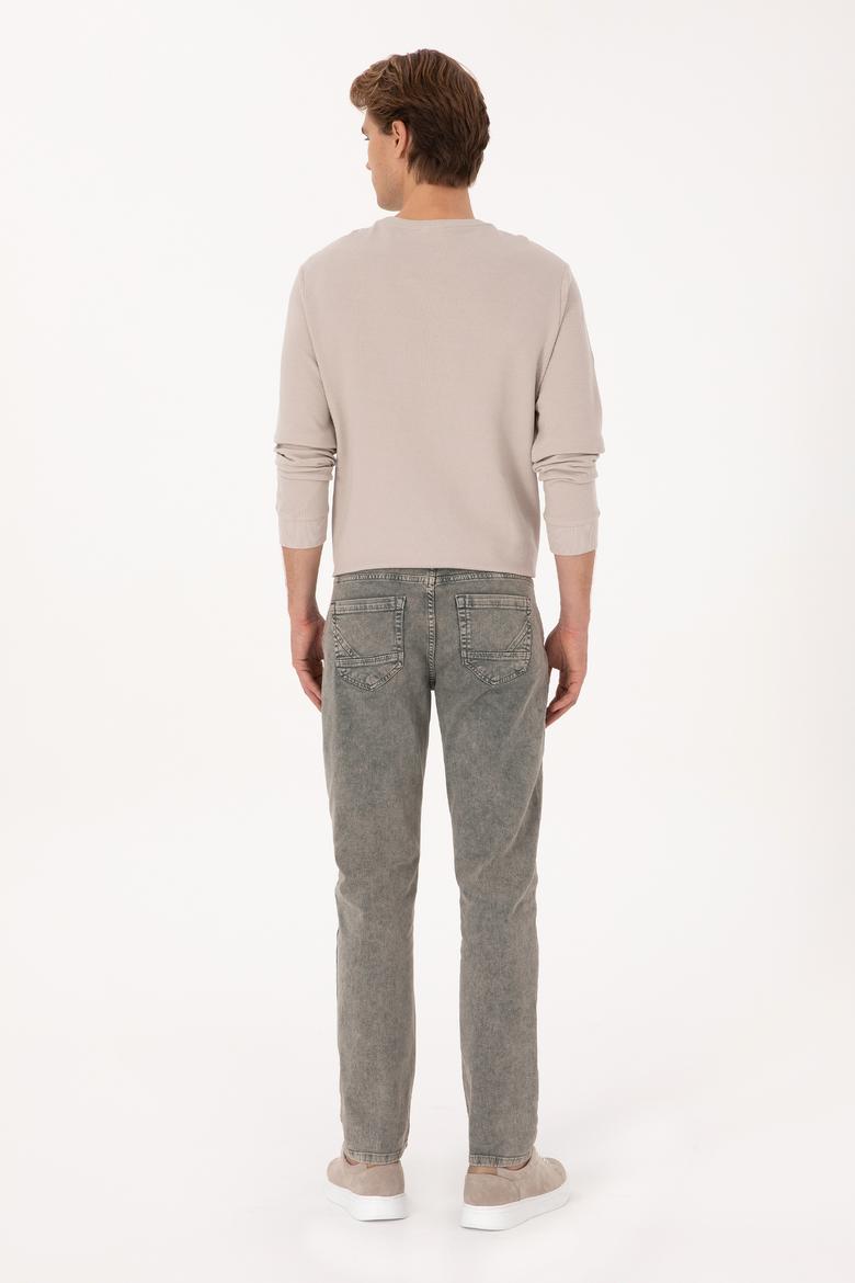 Erkek Gri Kanvas Pantolon - 50310366283