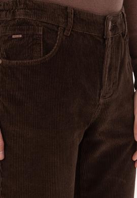Erkek Koyu Kahverengi Kanvas Pantolon - 50310221102