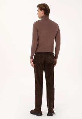 Erkek Koyu Kahverengi Kanvas Pantolon - 50310221102