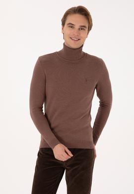 Erkek Vizon Melanj Basic Kazak - 50307760077