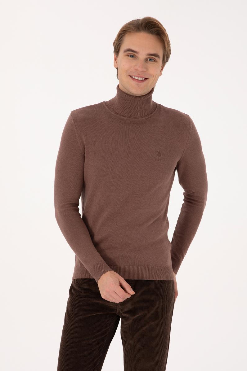 Erkek Vizon Melanj Basic Kazak