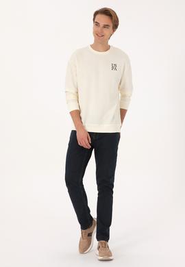 Erkek Krem Sweatshirt - 50310006031