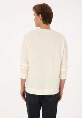 Erkek Krem Sweatshirt - 50310006031