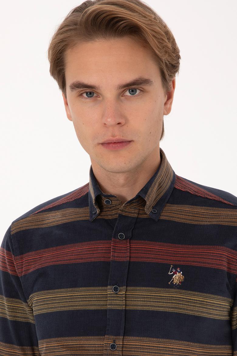 Erkek Açık Lacivert Uzun Kollu Gömlek - 50308173005