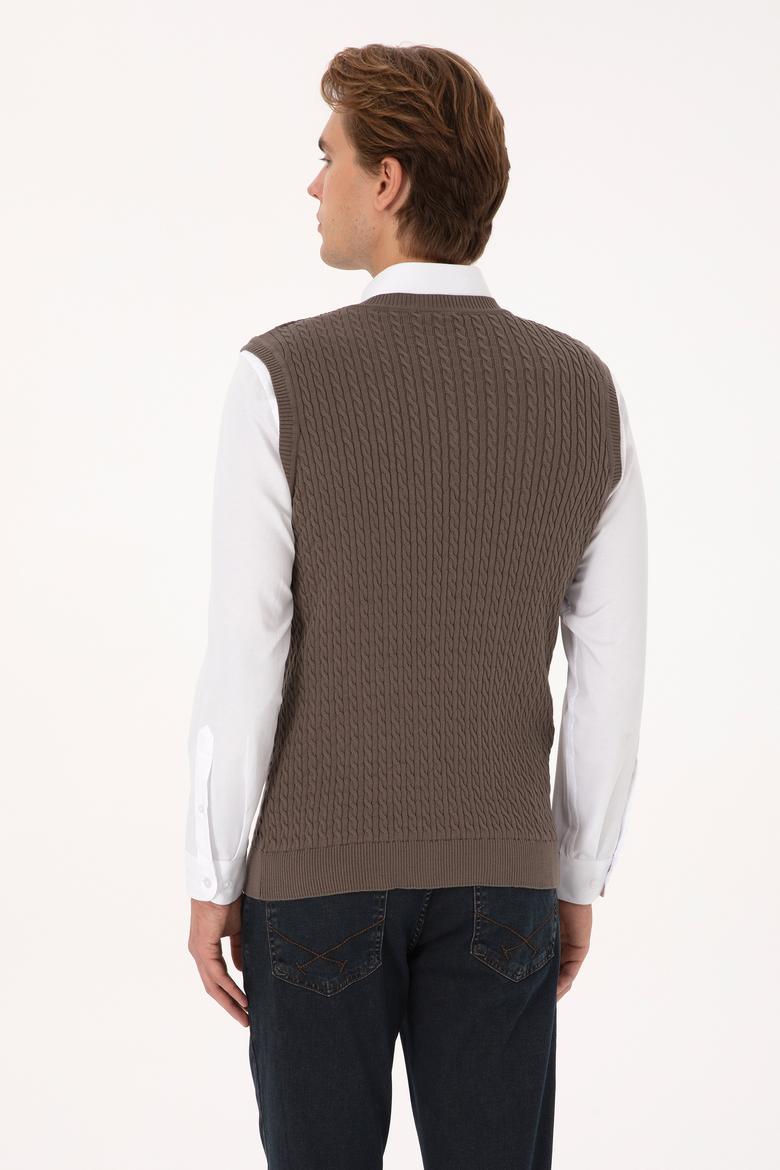 Erkek Vizon Süveter - 50318160016