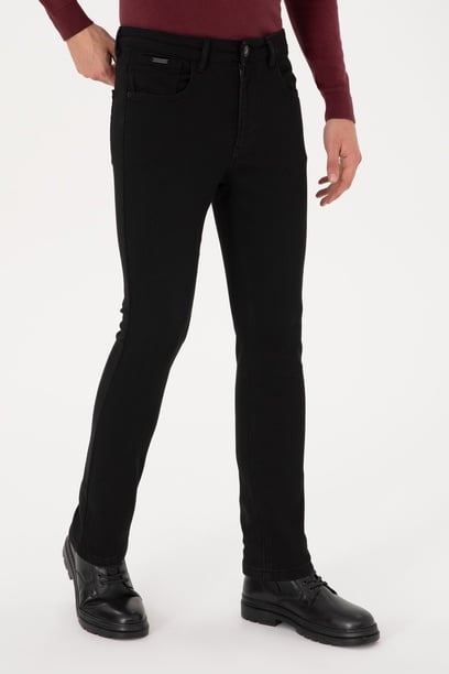 Erkek Siyah Slim Fit Jean Pantolon