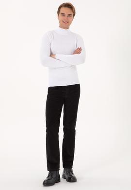 Erkek Siyah Kanvas Pantolon - 50310221368