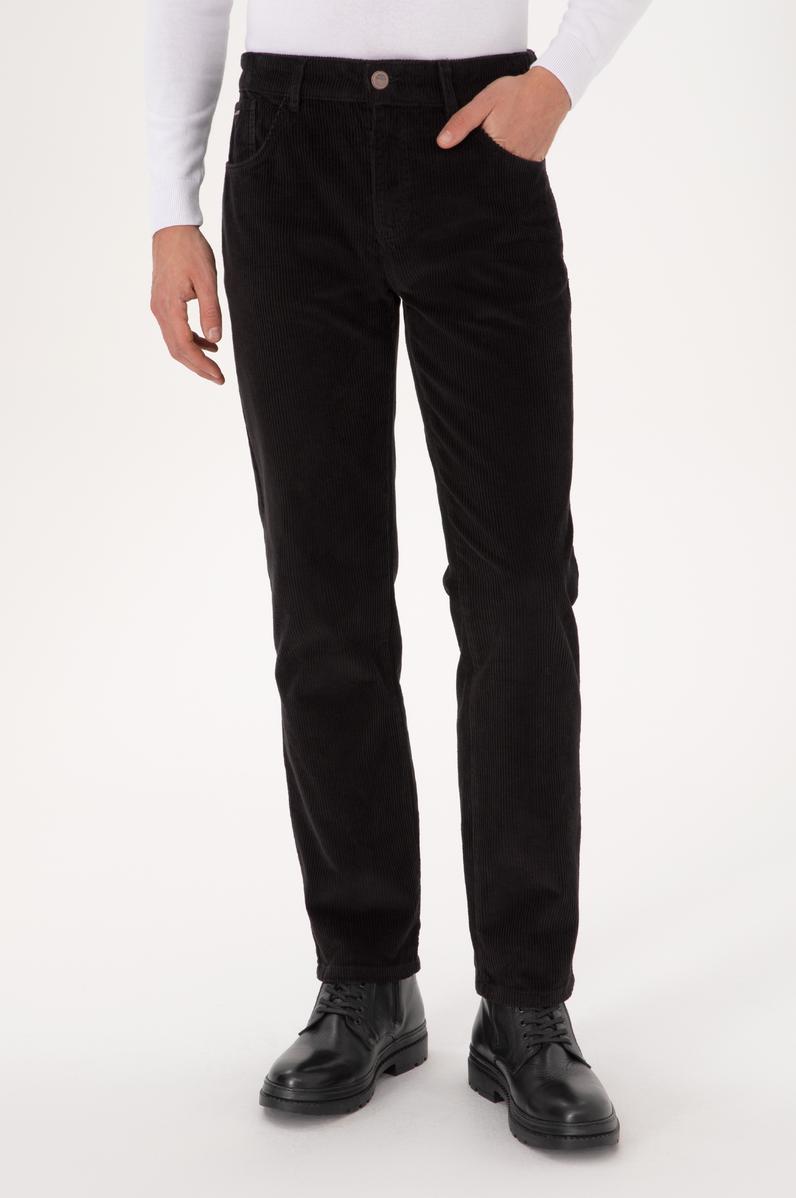 Erkek Siyah Kanvas Pantolon