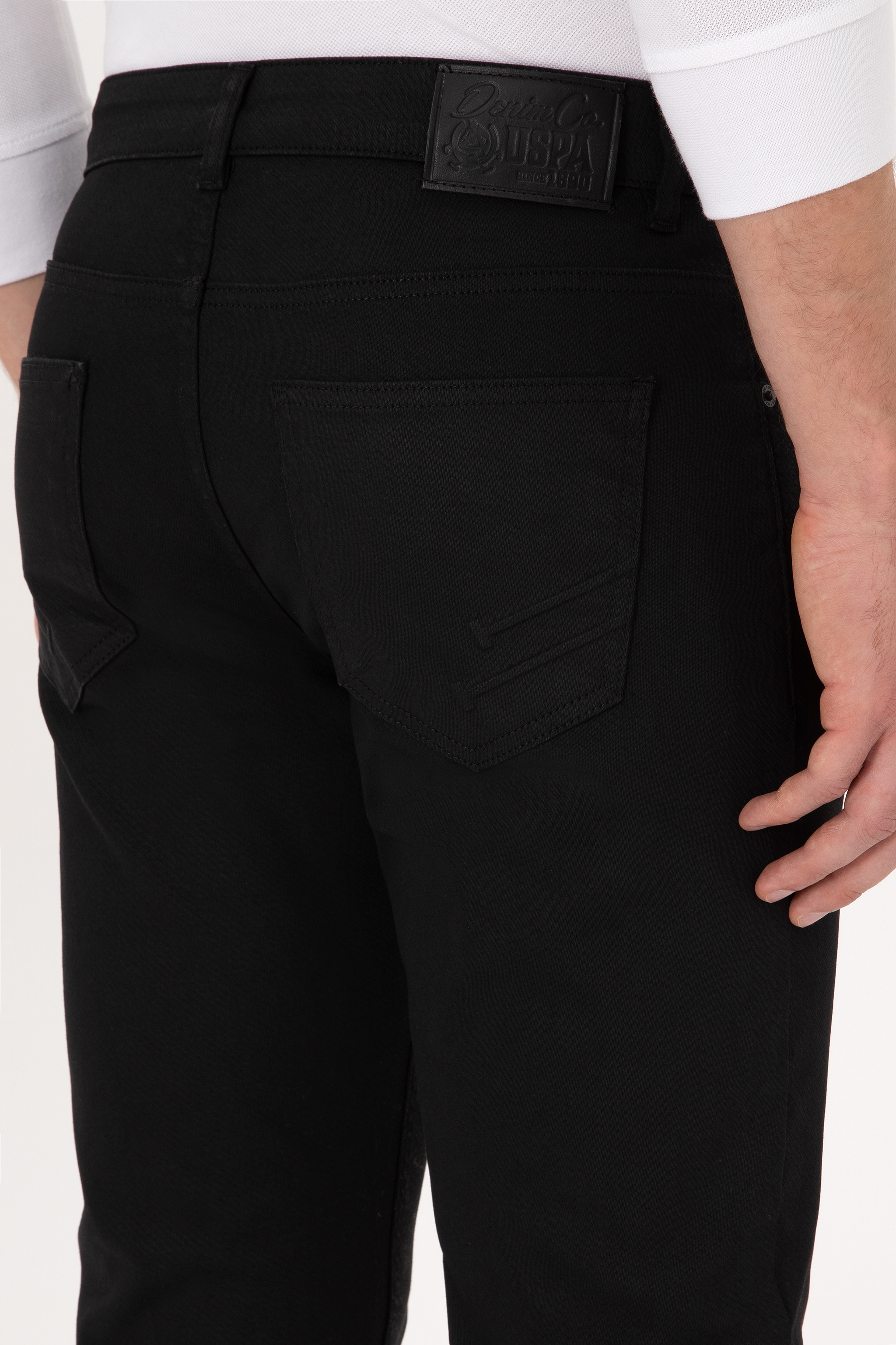 Erkek Siyah Slim Fit Jean Pantolon