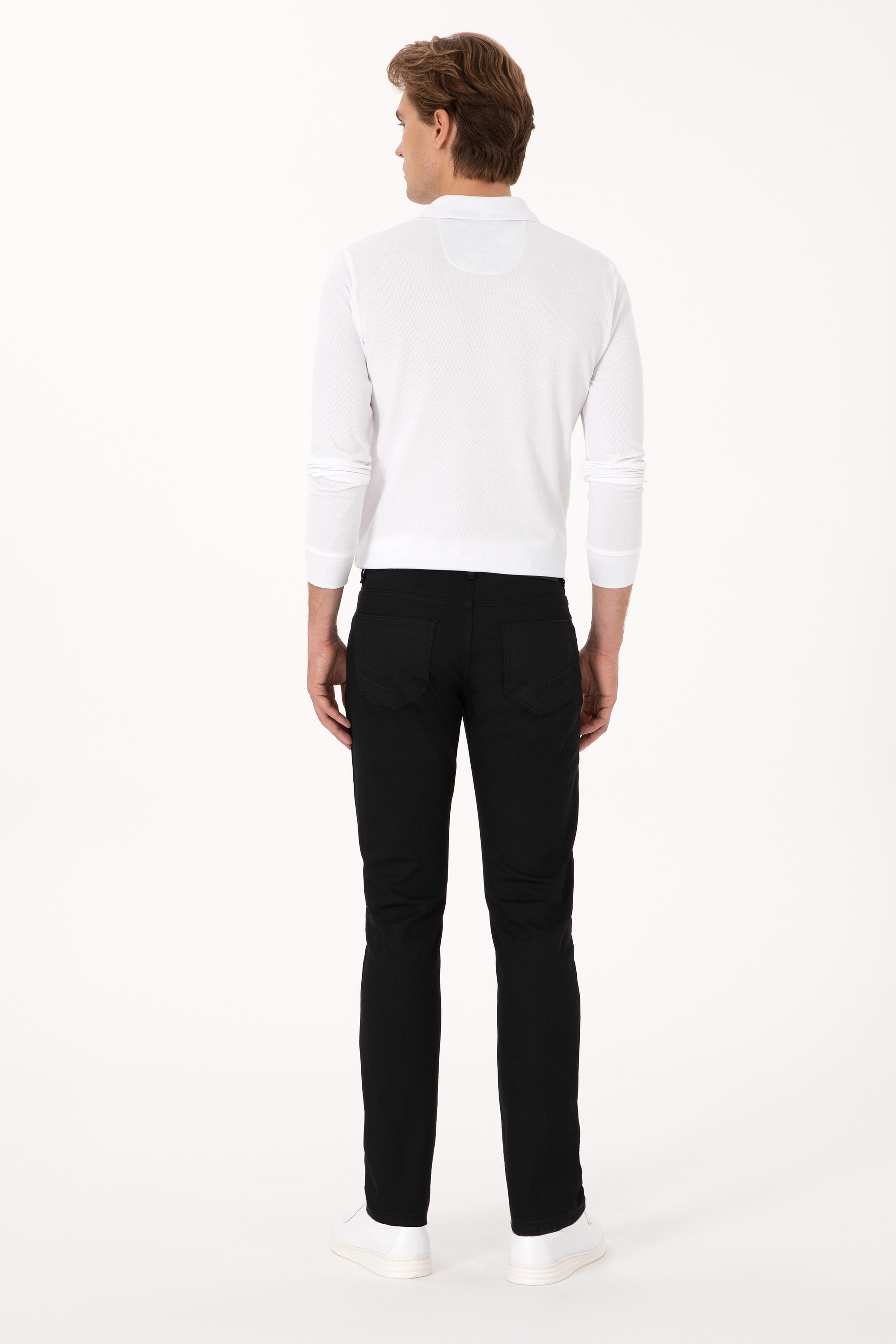 Erkek Siyah Slim Fit Jean Pantolon