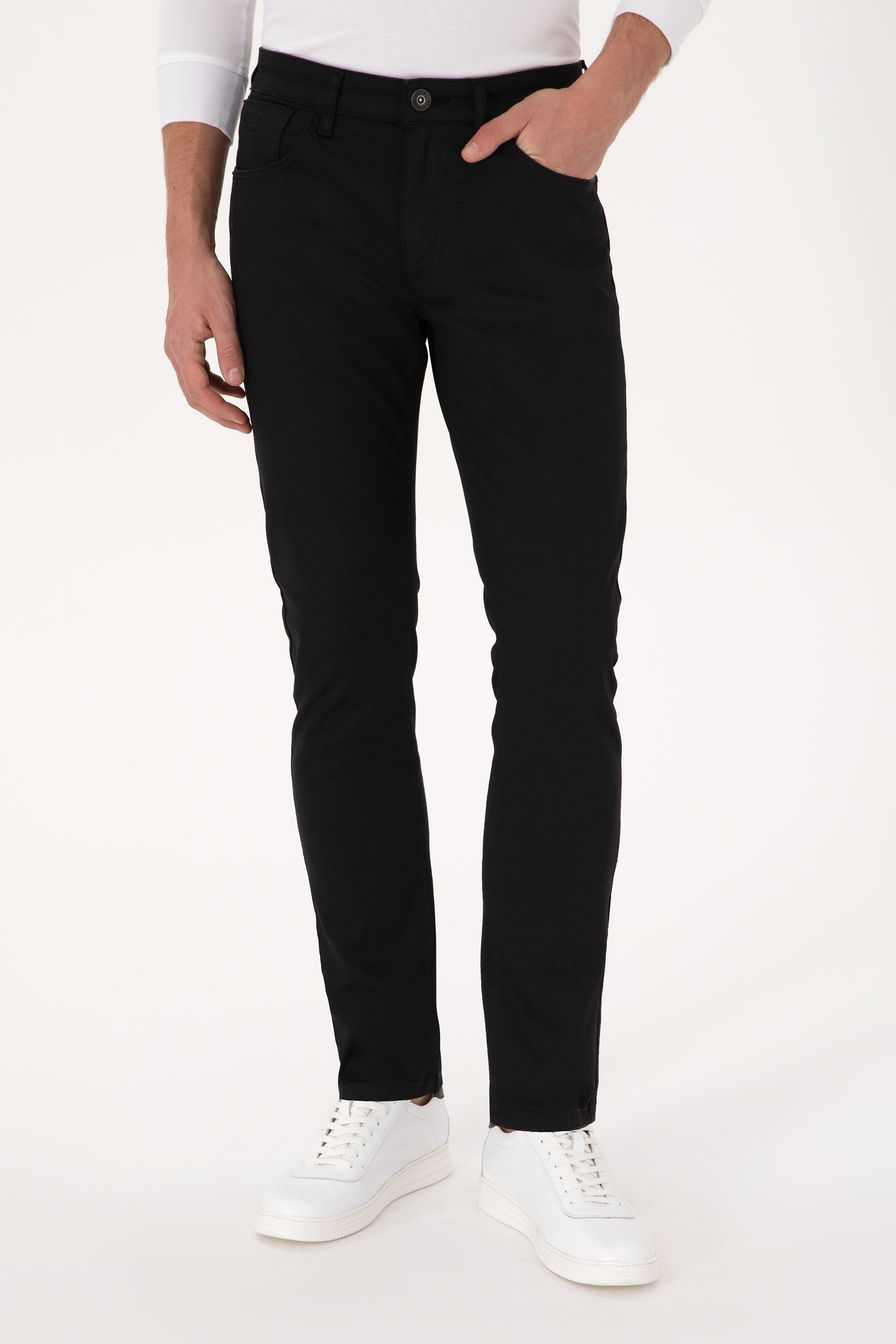 Erkek Siyah Slim Fit Jean Pantolon - Image 2