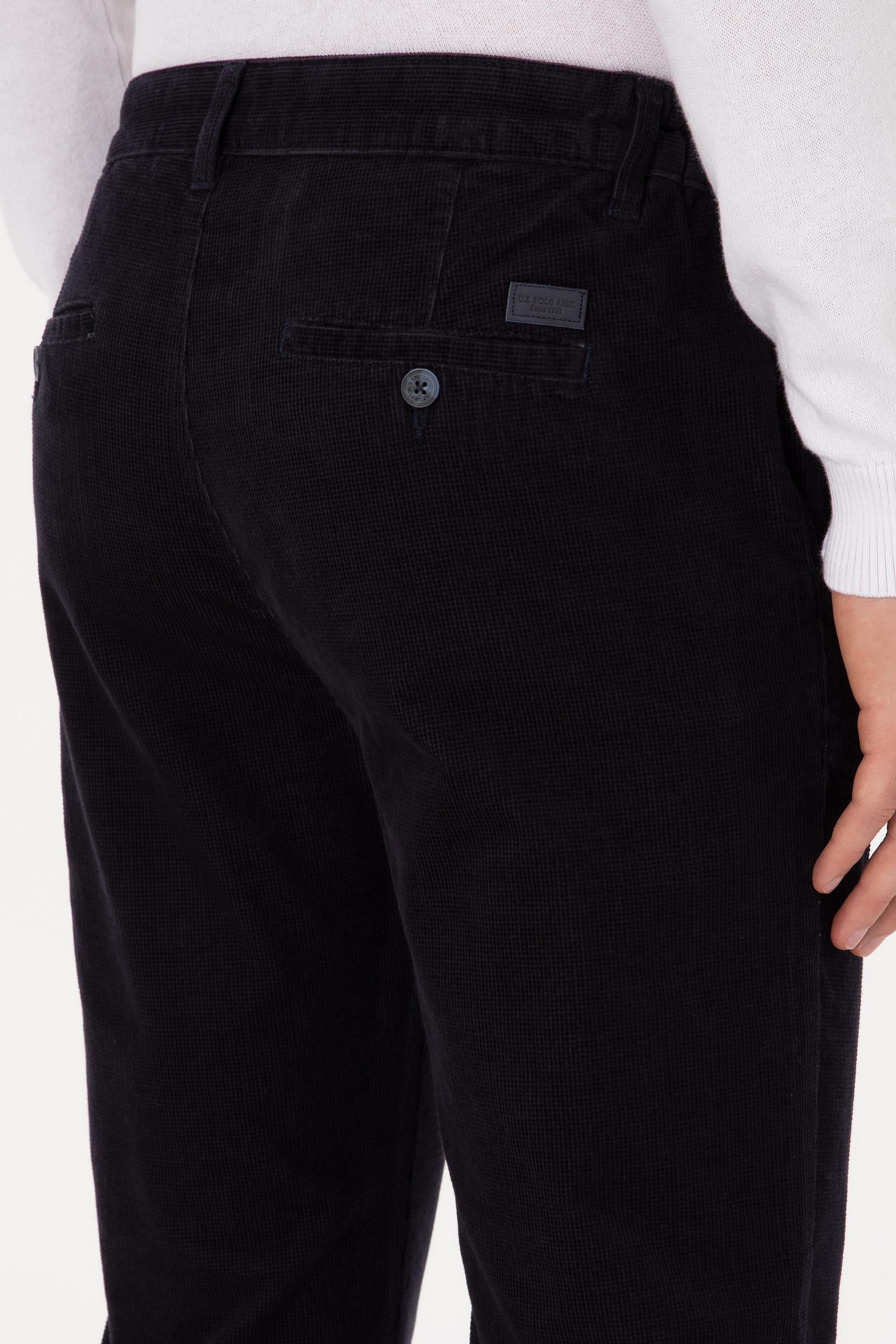 Erkek Lacivert Kanvas Pantolon