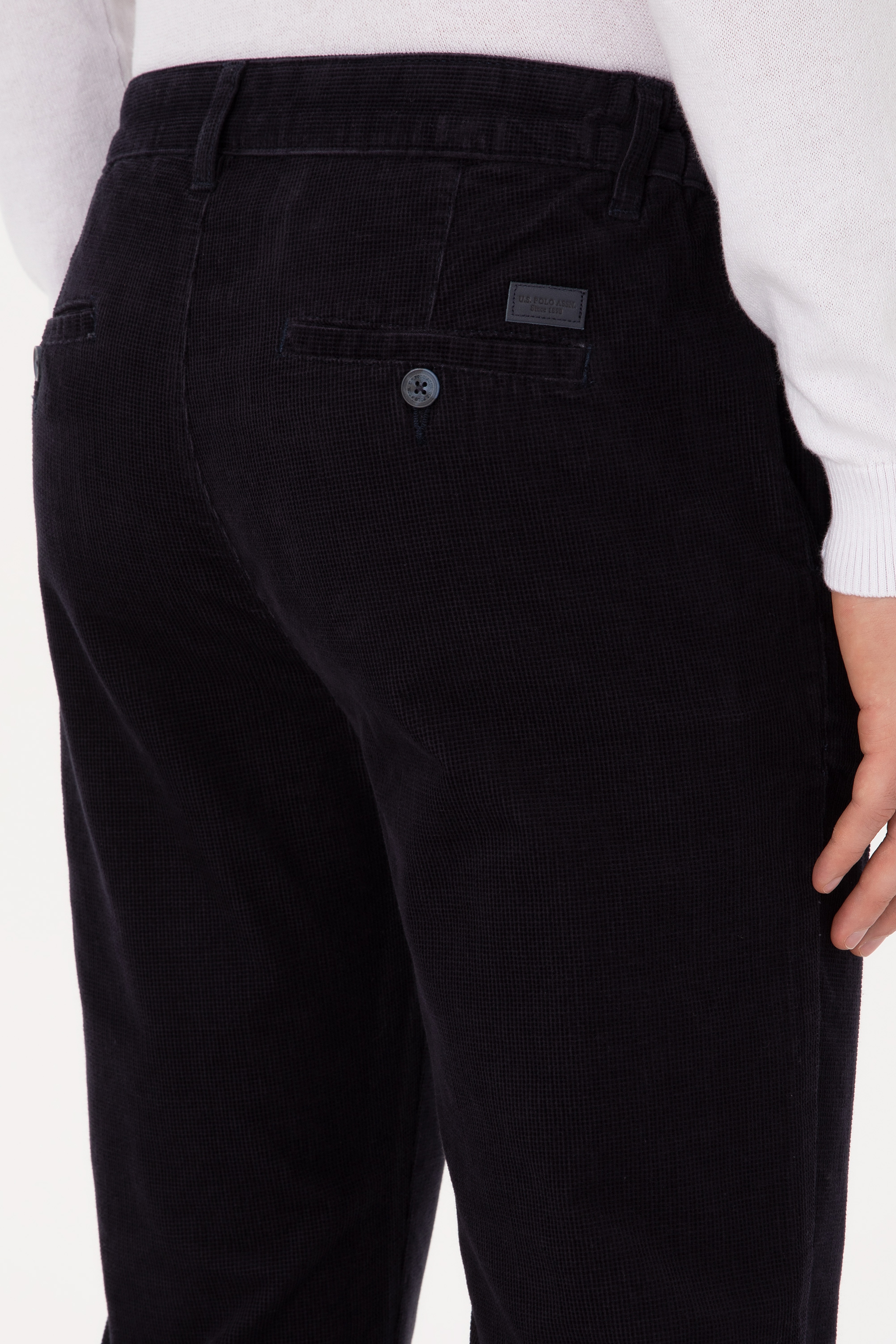 Erkek Regular Fit Lacivert Kanvas Pantolon - Image 6