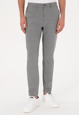 Erkek Gri Kanvas Pantolon - 50311987114