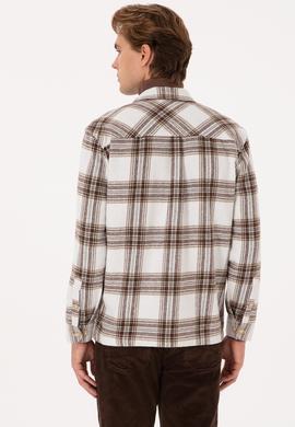 Erkek Haki Uzun Kollu Gömlek - 50316599010