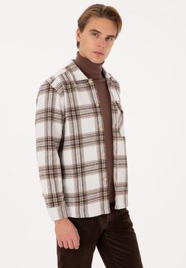 Erkek Haki Uzun Kollu Gömlek - 50316599010