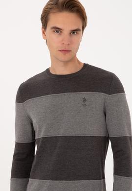 Erkek Antrasit Melanj Kazak - 50307874001