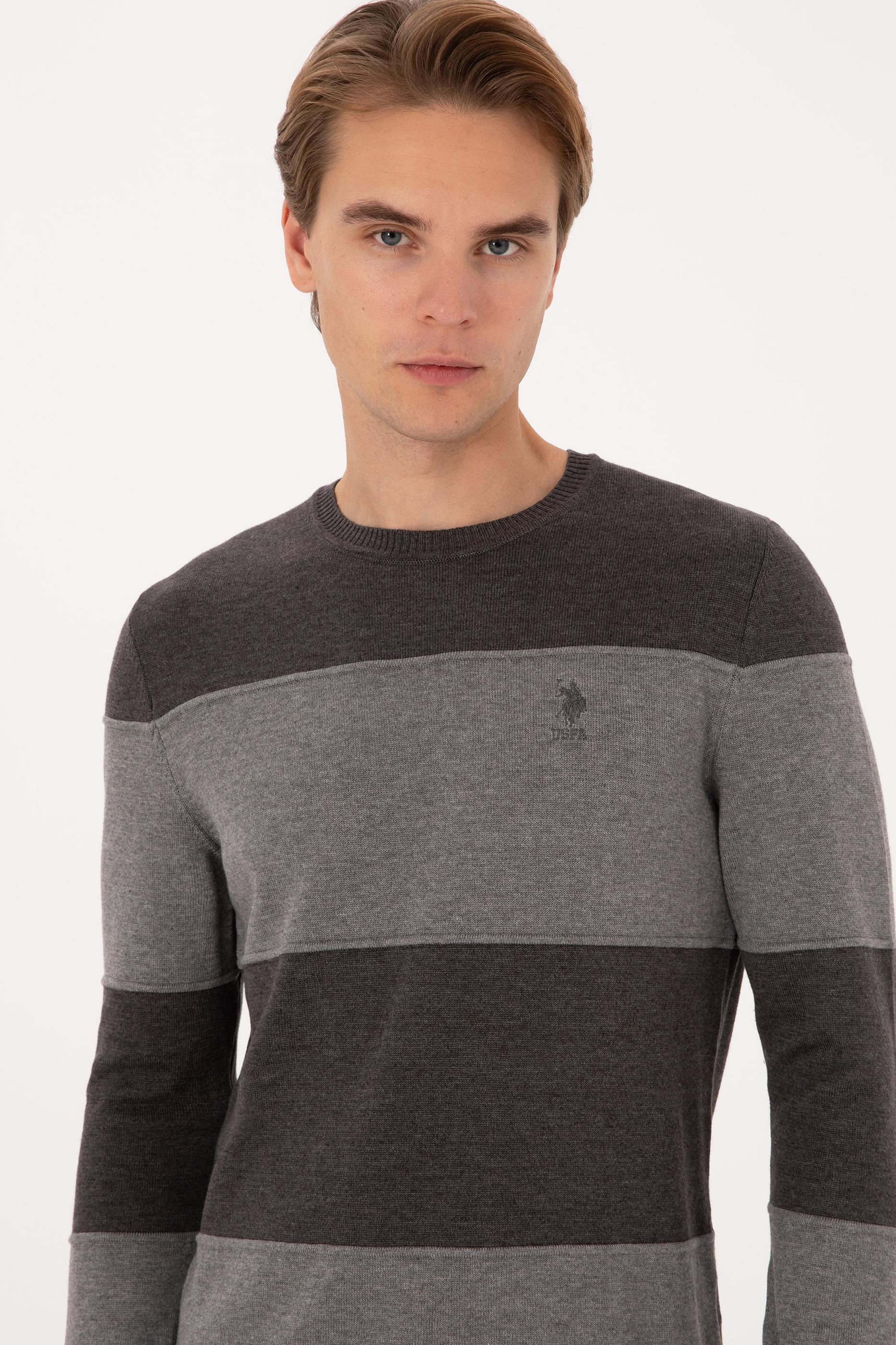 Erkek Antrasit Melanj Kazak