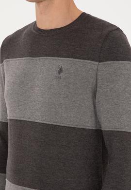 Erkek Antrasit Melanj Kazak - 50307874001