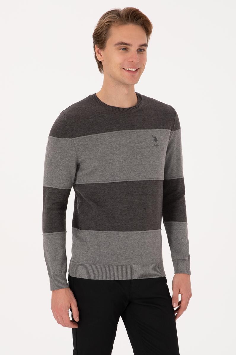 Erkek Antrasit Melanj Kazak