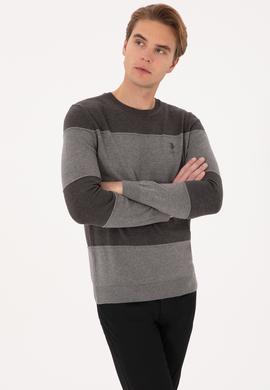 Erkek Antrasit Melanj Kazak - 50307874001