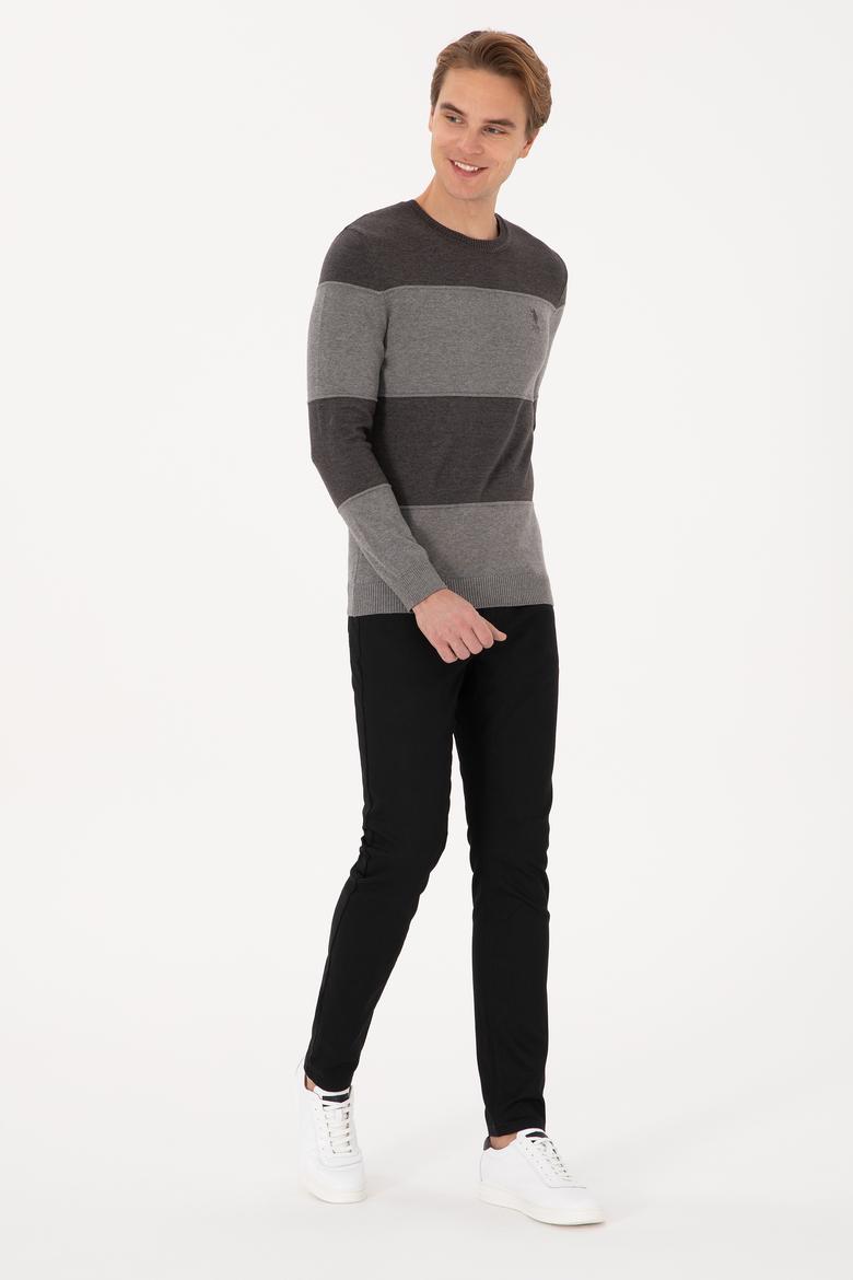 Erkek Antrasit Melanj Kazak - 50307874001