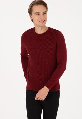 Erkek Bordo Kazak - 50307827007