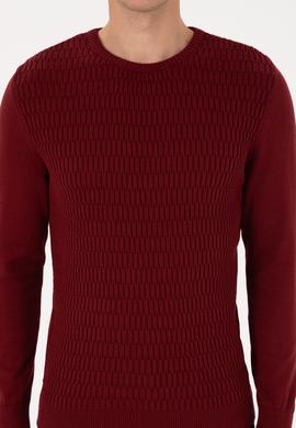 Erkek Bordo Kazak - 50307827007