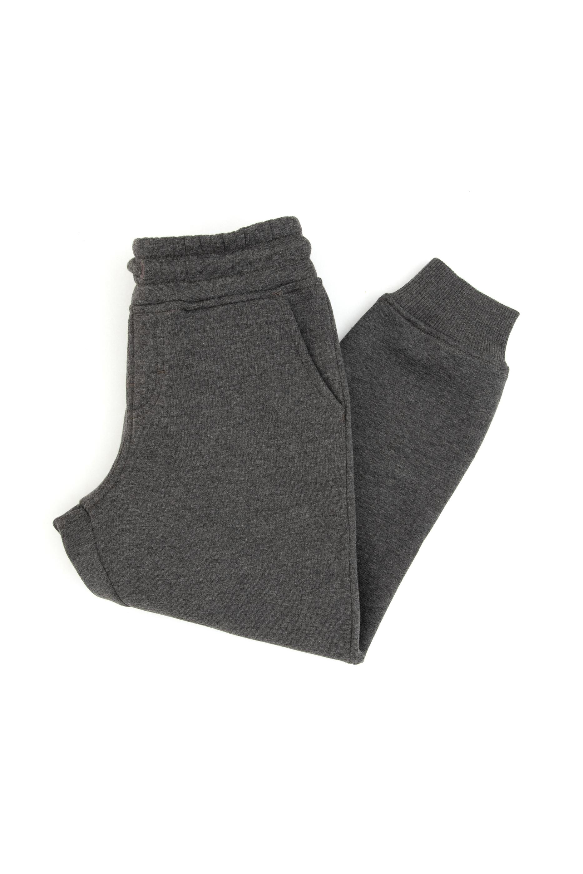 Erkek Çocuk Antrasit Melanj Şardonlu Eşofman Altı