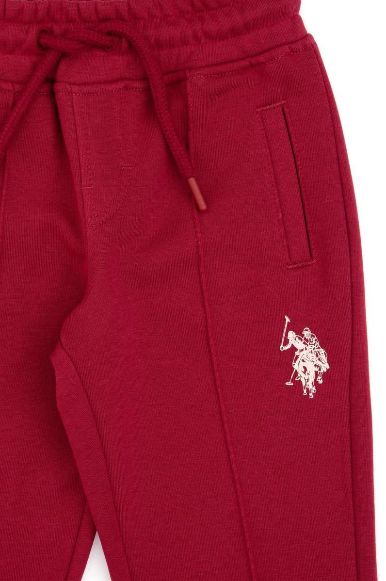 Erkek Çocuk Koyu Frambuaz Şardonlu Eşofman Altı