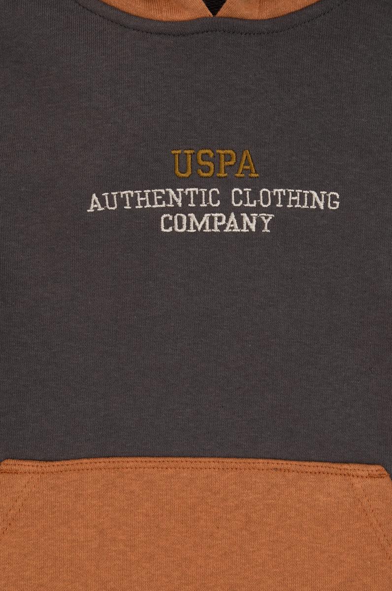 Erkek Çocuk Gri Kapüşonlu Sweatshirt