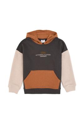 Erkek Çocuk Gri Kapüşonlu Sweatshirt - 50316469009
