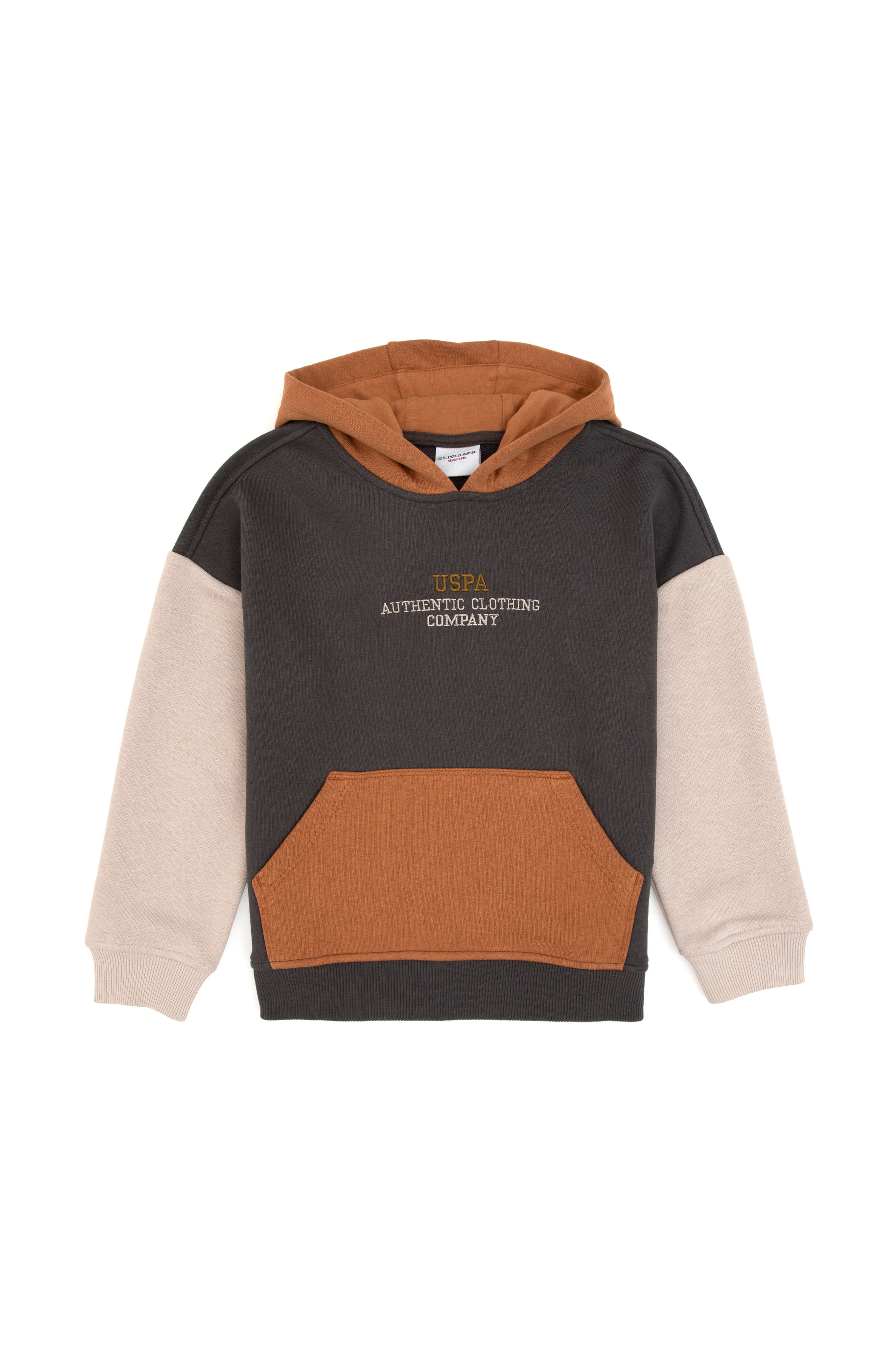 Erkek Çocuk Gri Kapüşonlu Sweatshirt - Image 2